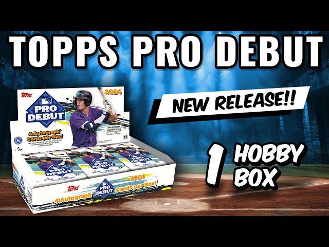 NEW RELEASE4 AUTOS!! 2024 TOPPS PRO DEBUT HOBBY BOX