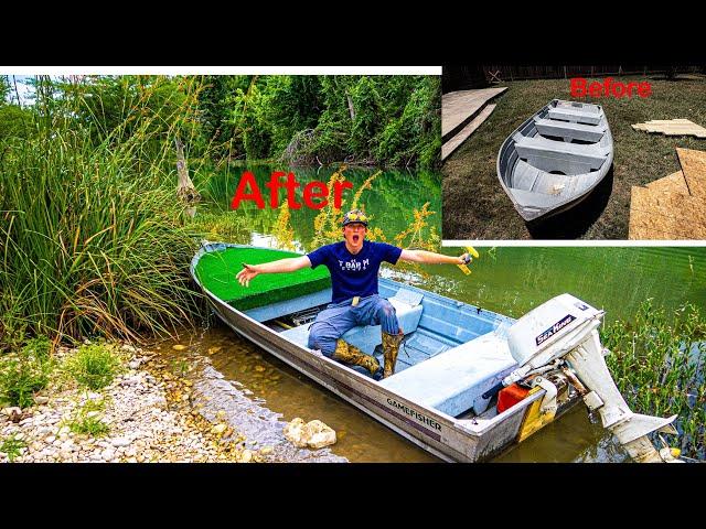 Transforming A 14 Foot JON BOAT Into A Epic BASS BOAT!! (On A Budget)