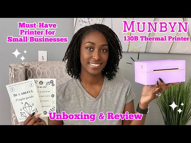 Munbyn 130B Thermal Printer Review | Unboxing, Setup, and Label Printing Demo