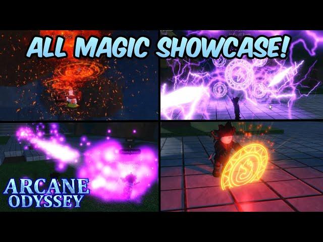 Arcane Odyssey All Magic Showcase! | Roblox Arcane Odyssey All Magic Abilities + Awakening Showcase