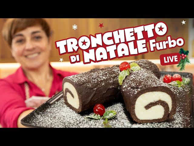 TRONCHETTO DI NATALE FURBO ‍ pronto in 20 minuti e senza cottura - Ricetta in Diretta