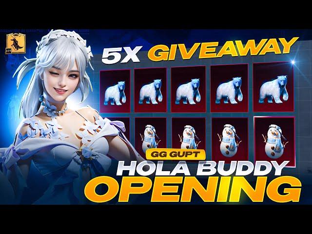 New Hola Buddy Crate Opening - Hola Buddy Crate Opening Trick - New Hola Buddy Spin - Pubg Mobile