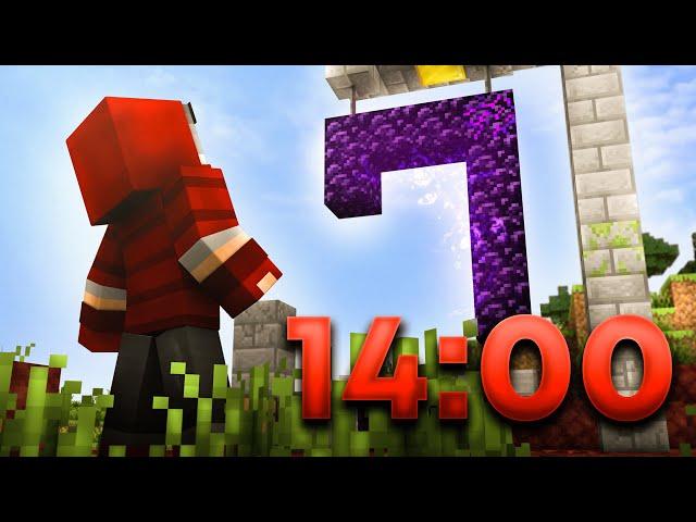 I beat Minecraft in UNDER 15 Minutes again | 1.16 RSG Speedrun [14:00]