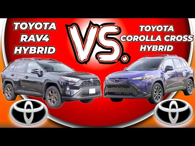 Toyota Corolla Cross Hybrid VS Toyota RAV4 hybrid comparison