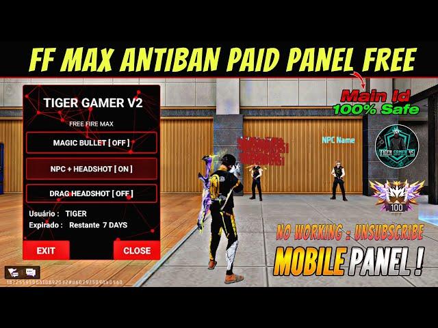 Free Fire Antiban Panel ️ NPC Name + Aimbot Injector 100 % Antiban All Rank Working | OB47 Update |