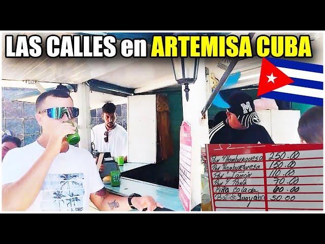 PROBANDO COMIDA CALLEJERA en ARTEMISA CUBA. CUAL es el COSTO en las CALLES de CUBA