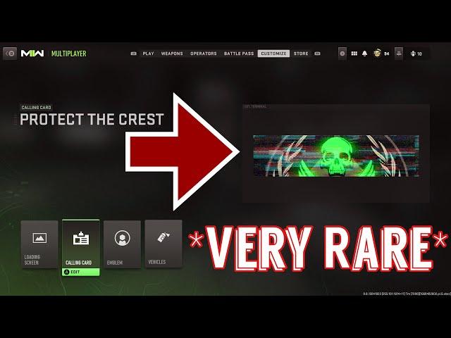 How To Unlock Rare “Protect The Crest” Calling Card In MW2 And Warzone 2!