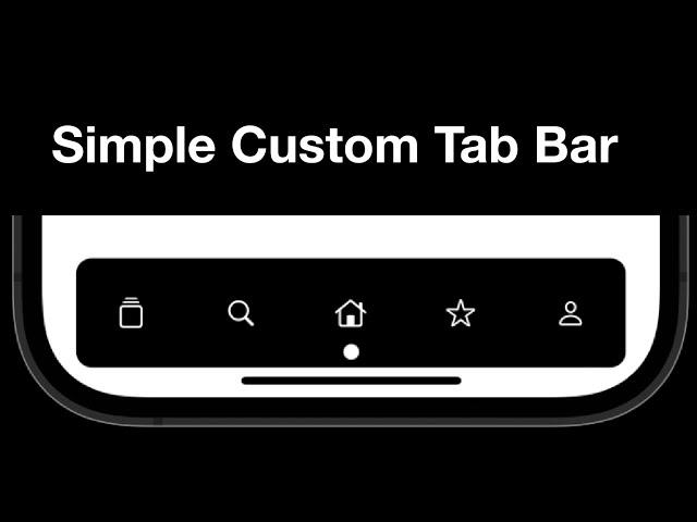 SwiftUI: Easy Custom Tab Bar Animation For beginners