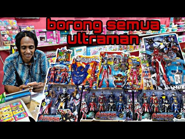 mainan Ultraman banyak sekali  Ultraman Gingga, Ultraman zero, Ultraman taro, Ultraman mebius,