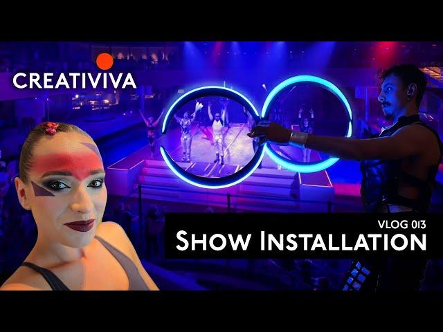 Installing shows in the Skydome of P&O Cruises IONA - VLOG 013