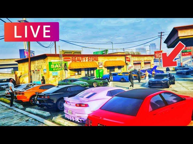 GTA 5 CAR MEET LIVE PS5 ANYONE CAN JOIN! #GTA5 #LIVE #carmeet