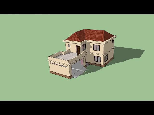 PUBG Squad House/Garage House 3D Building Animation - SketchUp Model Animation