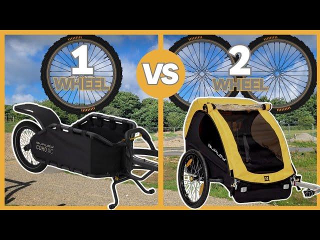 What's the Best Bike Trailer? Testing the Burley Bee & COHO XC - 1 wheel vs 2 wheel!