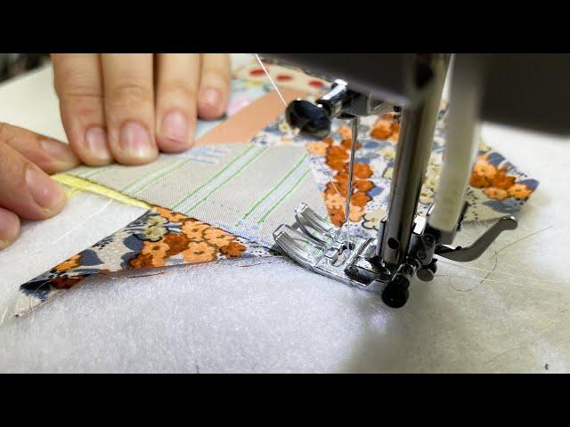 Magic Sewing Transformation Of Pieces Of Fabric Into A Beautiful And Useful Product