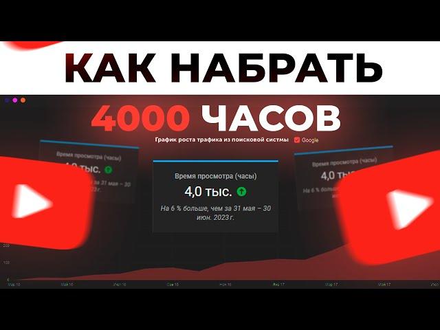 Как Набрать 4000 Часов Просмотров на YouTube?