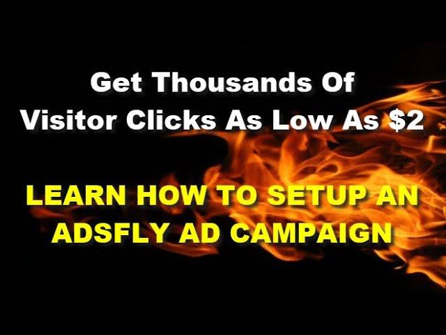 1000s Page Visits - How To Setup An Adfly Ad Campaign - As Low As $2 Guaranteed Internet Traffic