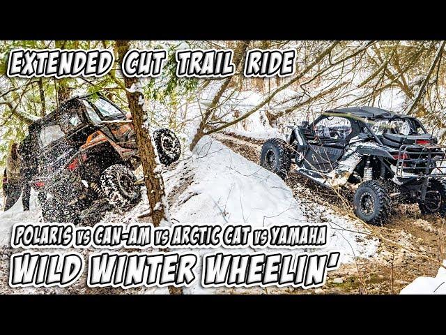 Wild Winter Wheelin in Canada - SXS/UTV - Feature Length Trail Ride - #TeamAJP Trail Vlog 011