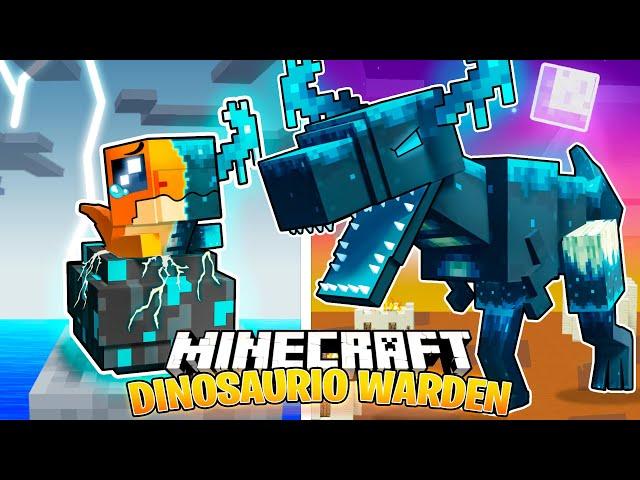 SOBREVIVÍ 100 DÍAS como un DINOSARURIO WARDEN en MINECRAFT HARDCORE!