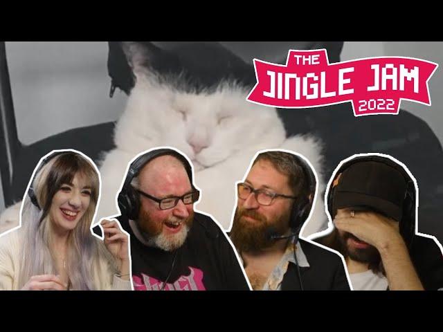 Simon, Tom, Harry and Gee watch Simon's important videos 5 playlist | Yogscast Jingle Jam 2022