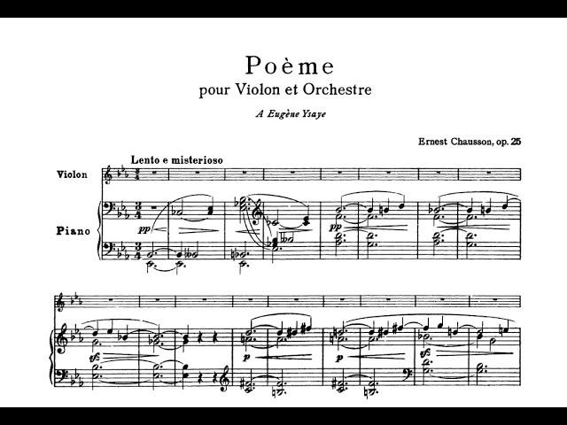 Ernest Chausson - Poème Op.25