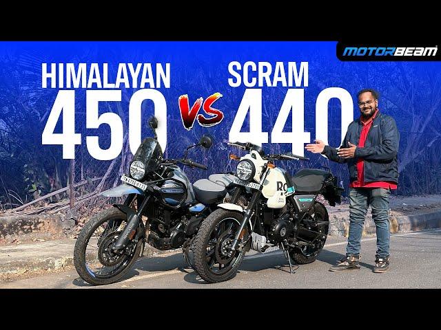 Royal Enfield Scram 440 vs Himalayan 450 - Which One To Buy & Why? | MotorBeam