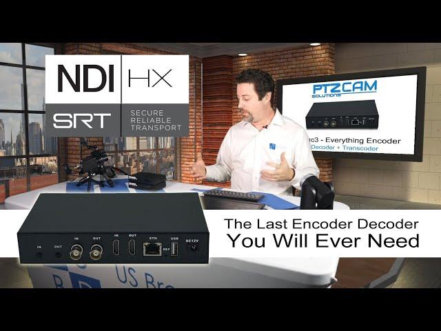 PTZCam ProEnc3 NDI/SRT Encoder Decoder Transcoder