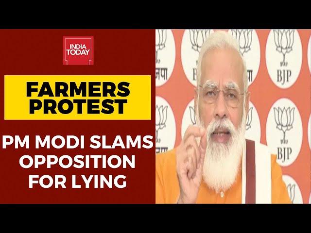 As Farmers Protest, PM Narendra Modi Targets Opposition For ‘Lying’ Over Farm Bills