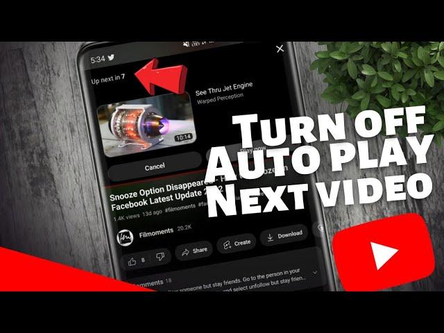 How to turn off Autoplay Next Video on Youtube