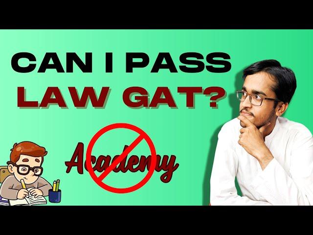 Can I pass Law GAT | No need to join Academy | @ZJLegal