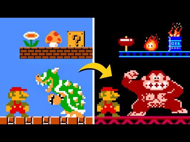 What if Super Mario Bros. was in Donkey Kong Kingdom?!