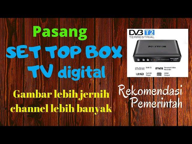 CARA PASANG SET TOP BOX TV DIGITAL | STB POLYTRON PDV 600T2