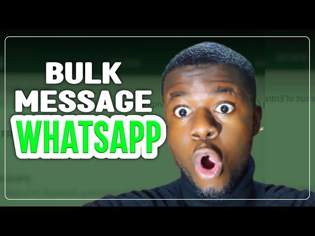 How to send Bulk Message on Whatsapp Business Tutorial [ Step by Step ]