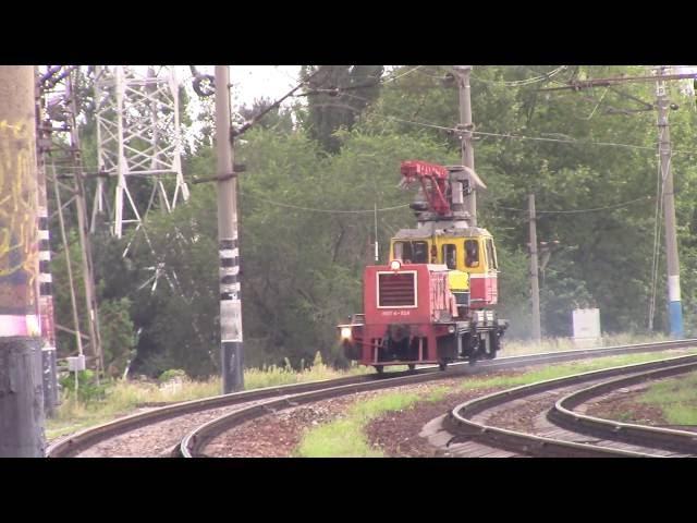 Мотовоз МПТ4-954 на перегоне Симферополь-Пасс. - Симферополь-Груз., КЖД