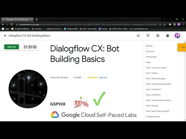 Dialogflow CX Bot Building Basics [ GSP928 ] Solution