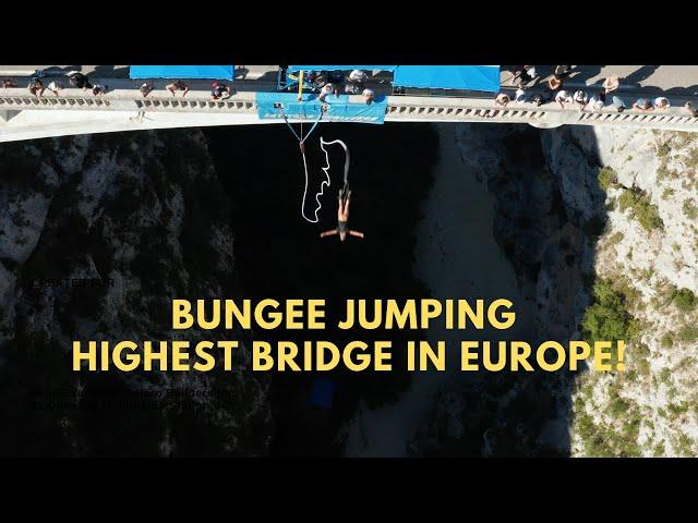 EP 01 BUNGEE JUMPING PONT L'ARTUBY HIGHEST BRIDGE IN EUROPE 182m!!!