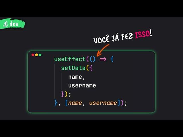 O hook mais complexo do ReactJS | O useEffect é desnecessário?!