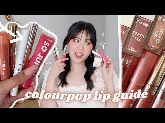 2022 COLOURPOP LIP GUIDE | which formula is for you?