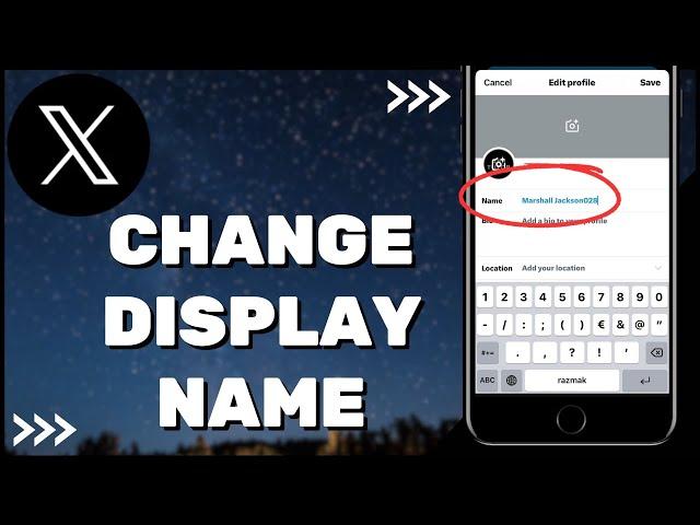 How To Change Twitter (X) Display Name