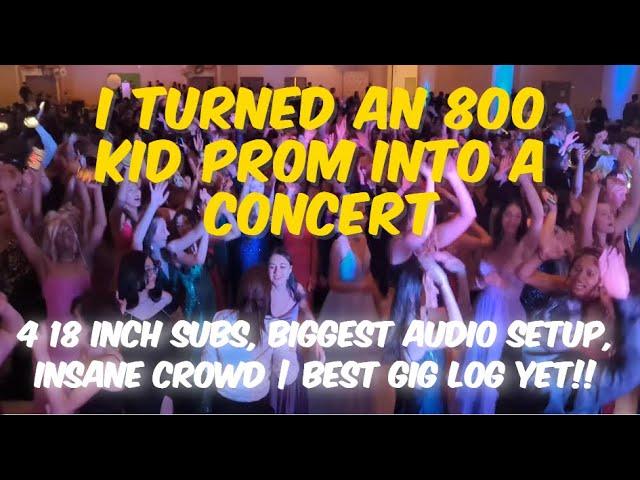 I TURNED AN 800 KID PROM INTO A CONCERT! (MY BEST GIG LOG YET) | Shen 2023 Junior Prom Gig Log