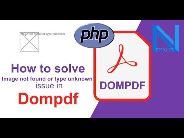 Image not found or type unknown | How to solve image not found or type unknown issue in dompdf