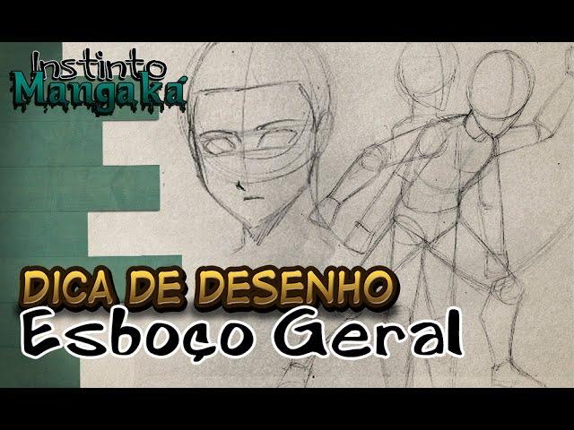 Como desenhar Esboço (Tutorial geral para iniciantes) | Dica de Desenho