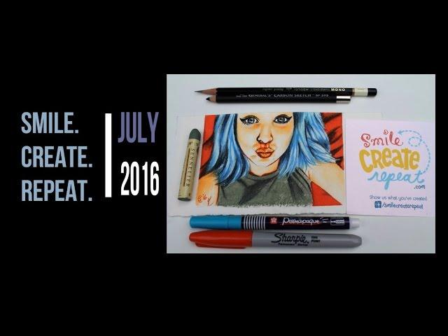 Smile Create Repeat July 2016: unboxing, product review, and speed painting