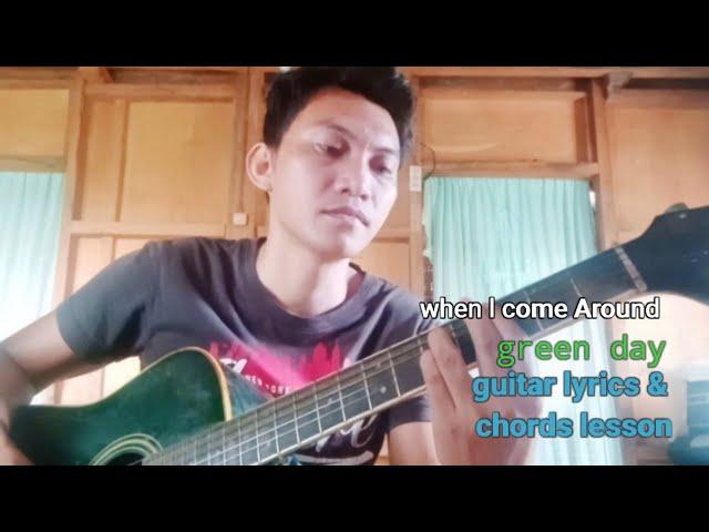 when i come around-green day guitar lyrics and chords lesson