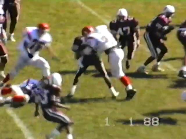 1990-10-06 SAT.- TENAFLY TIGERS 7 v. ENGLEWOOD DWIGHT MORROW HS MAROON RAIDERS 27 * POSS DUPE *