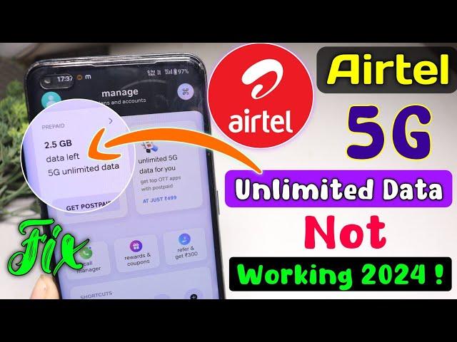 airtel 5g unlimited data not working | 5g unlimited data airtel not working | airtel 5g not working