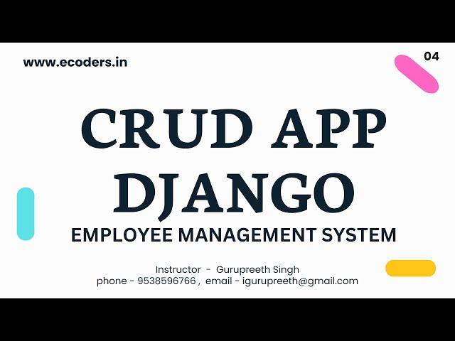 04. Crud App - django employee management system