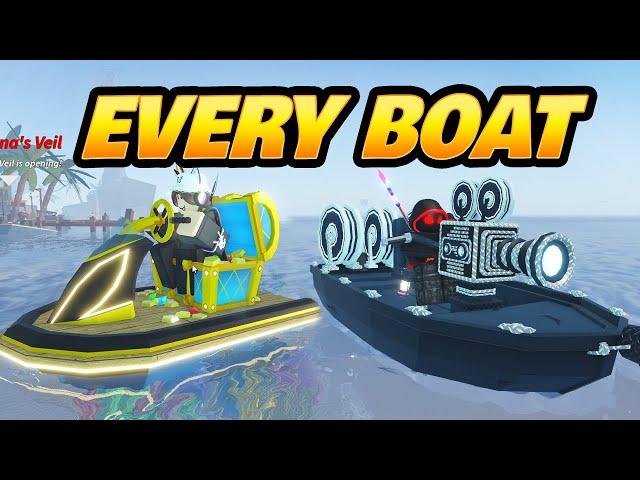 Every BOAT in FISCH Showcased