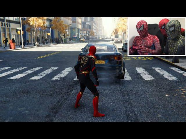 Spiderman No Way Home Gameplay PS5 with special guest Bully Maguire Spiderman (Free Roam)