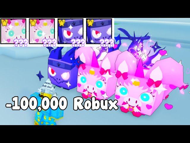 I Spent 100,000 Robux And Hatched Anime Huge Pets! - Pet Simulator X Roblox