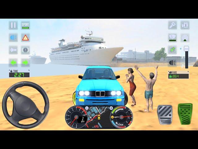 Taxi Sim 2020 ‍️ CITY BMW BEACH UBER DRIVER GAME - Car Games 3D Android iOS